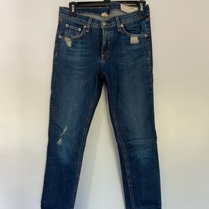 rag & bone Distressed Skinny Denim